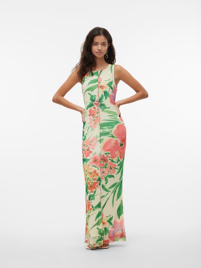 HIGH WAIST PLISSERET MAXINEDERDEL
